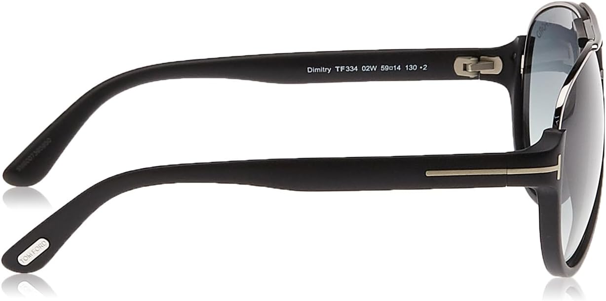 Dimitry Vintage Aviator Sunglasses in Matte Black - Image 3