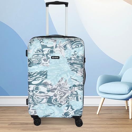 Image of NOVEX Ranger 24-Inch Trolley Suitcase for Men & Women | Polycarbonate Hard Shell Luggage Anti-Theft Zippers | Ideal for Office Trips, Travel & Weekend Getaways | Grey