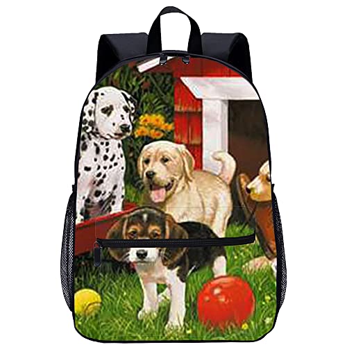 Sac d'école enfants mode pour la rentrée scolaire motif chien 3D