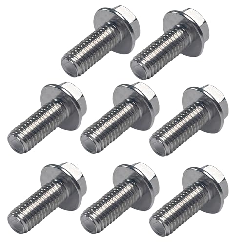 Image of Skid Plate Bolts Compatible with Toyota 4Runner Tacoma FJ Cruiser Tundra Sequoia Land Cruiser 304 Stainless Steel 12mm Hex Head 8 Pack