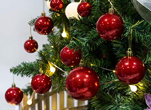 Ams 40Ct Christmas Ball Plated Ornaments Tree Collection For Holiday Wedding Party Decoration thumb #8