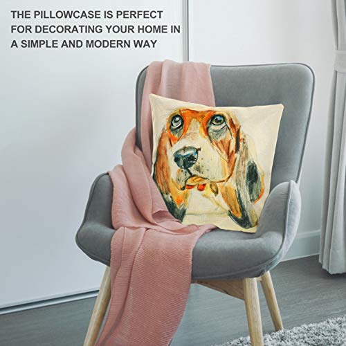 CLISPEED Capa de Almofada de Algodão Com Impressão de Cão Capas de Almofada de Linho Capa de Almofad