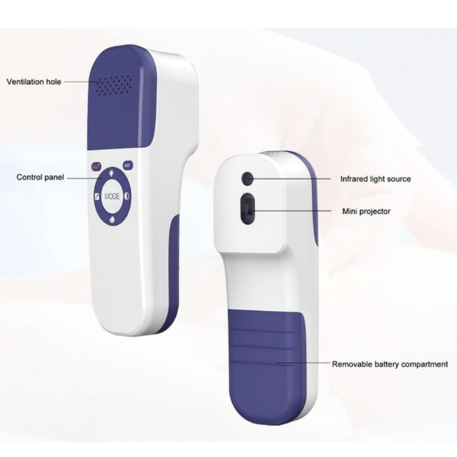 Vein Finder Viewer — przenośny, ręczny wykrywacz żył z akumulatorem — medyczne urządzenia do lokalizowania żył naczyń krwionośnych dla szpitali, klinik i do użytku domowego