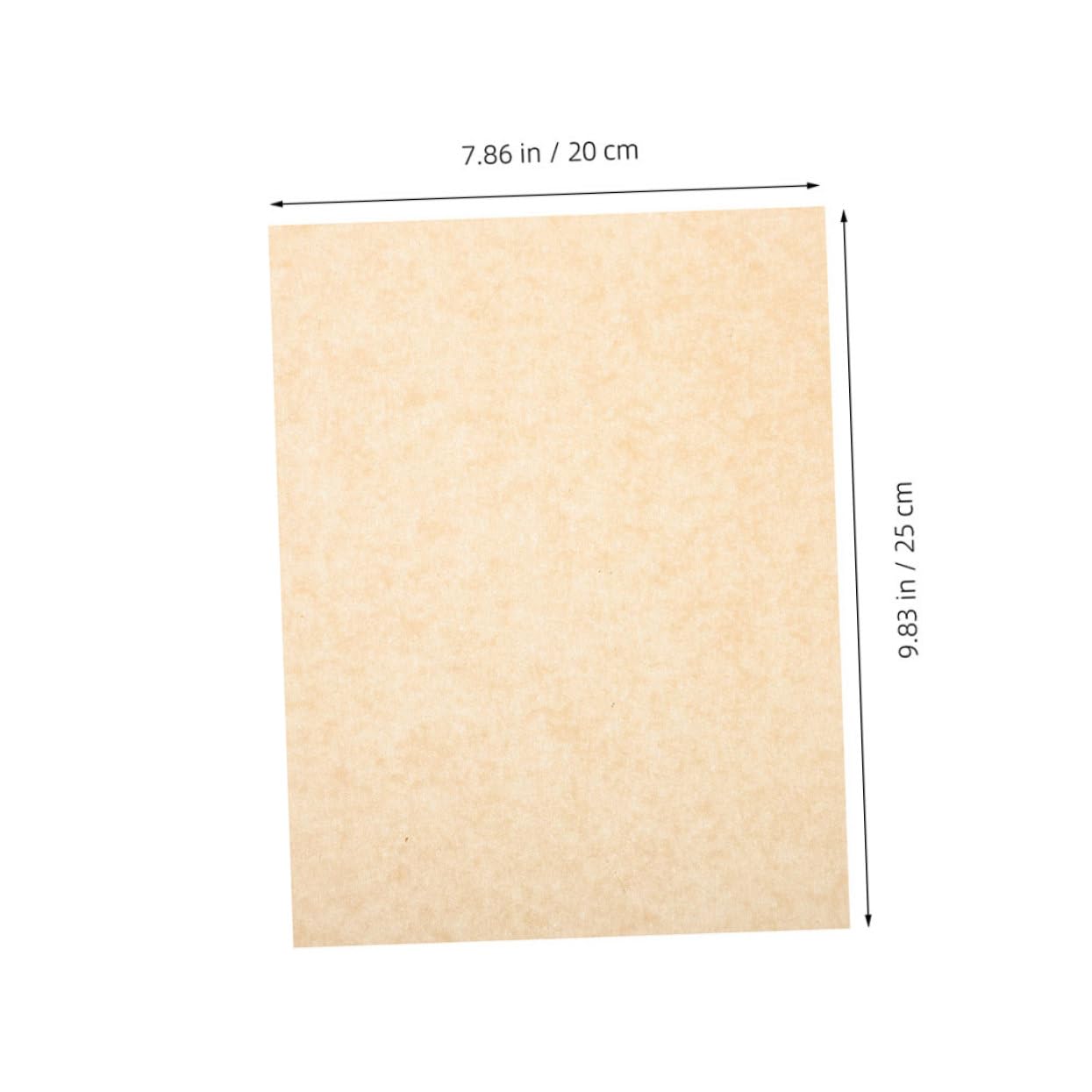 Carta per Fritti Antigoccia 500 Pezzi Grease Proof Paper per Pizza, Grigliata e Frittura, Carta Oleata per Cucina Finitura Rustica