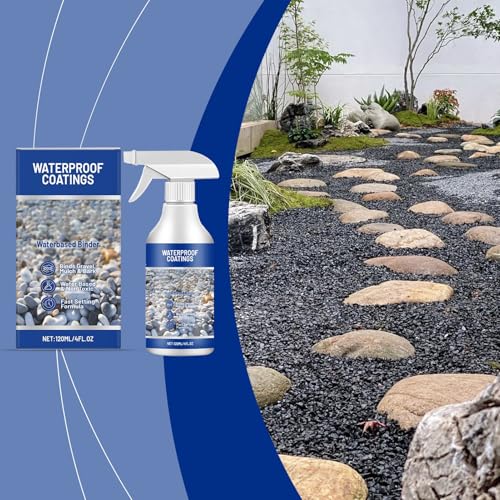 Landscape Adhesive Spray - Pebble Binder, Mulch Fixative | Weather-Resistant Ground Stabilizer Created To Hold Gravel In Place On Yards, Backyard Stone Paths, Outdoor Play Zones, And Driveway Rock Art