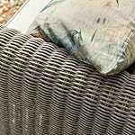 Loberon Sessel Bardou Polyrattan Grau/Creme