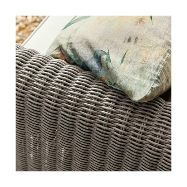 Loberon Sessel Bardou Polyrattan Grau/Creme