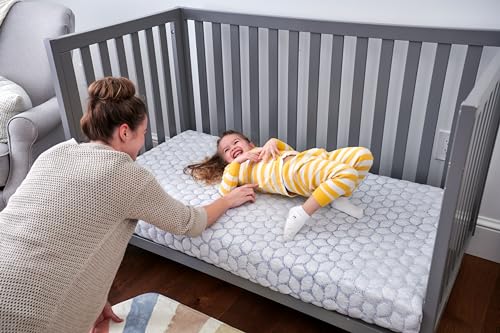 Image of Lullaby Earth Gentle Start Breathable Infant & Toddler Crib Mattress - Lightweight & Waterproof - Non-Toxic for Baby & Toddler Bed