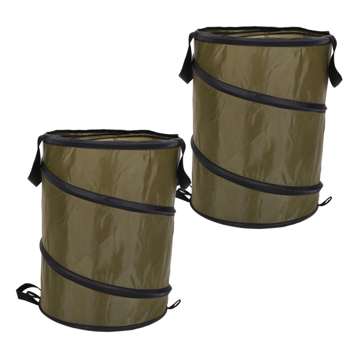 Toyvian 2pcs Camping Trash Can Vehicle Trash Holder for Outdoor Use Gardening and BBQ Convenient Waste Bin for Car and Home Organization