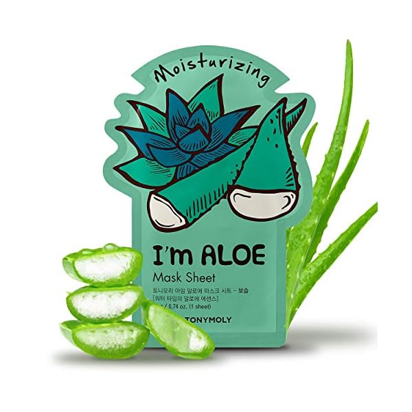TONYMOLY I'm Real Moisturizing Aloe Mask Sheet, Pack of 1
