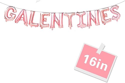 Globos Galentines, decoraciones de globos para el día de San Valentín, decoración del día de San Valentín, pancarta de globos para el día de San