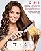 Air Haarglätter Föhn 2 In 1 - Nass-zu-Trocken Glätteisen, Keine Hitzeschäden, Keine Heißen Platten, 110.000 U/min Air Straight Hair Straightener, Haare Schnell Föhnen und Glätten, 1300W, Max 160 ℃