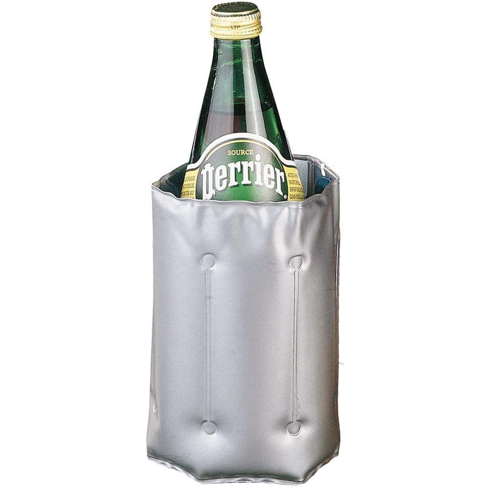 Metaltex "Cool Bottle Cooler Sleeve, Silver