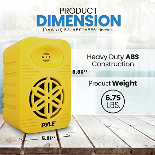 Image of PyleUsa Indoor Outdoor Speakers Pair-500 Watt Dual Waterproof 5.25 inch 2-Way Full Range Speaker System w / 1 /2 inchHigh Compliance Polymer Tweeter in-Home,Boat, Marine,Deck,Patio,Poolside (Yellow) - PDWR55YL