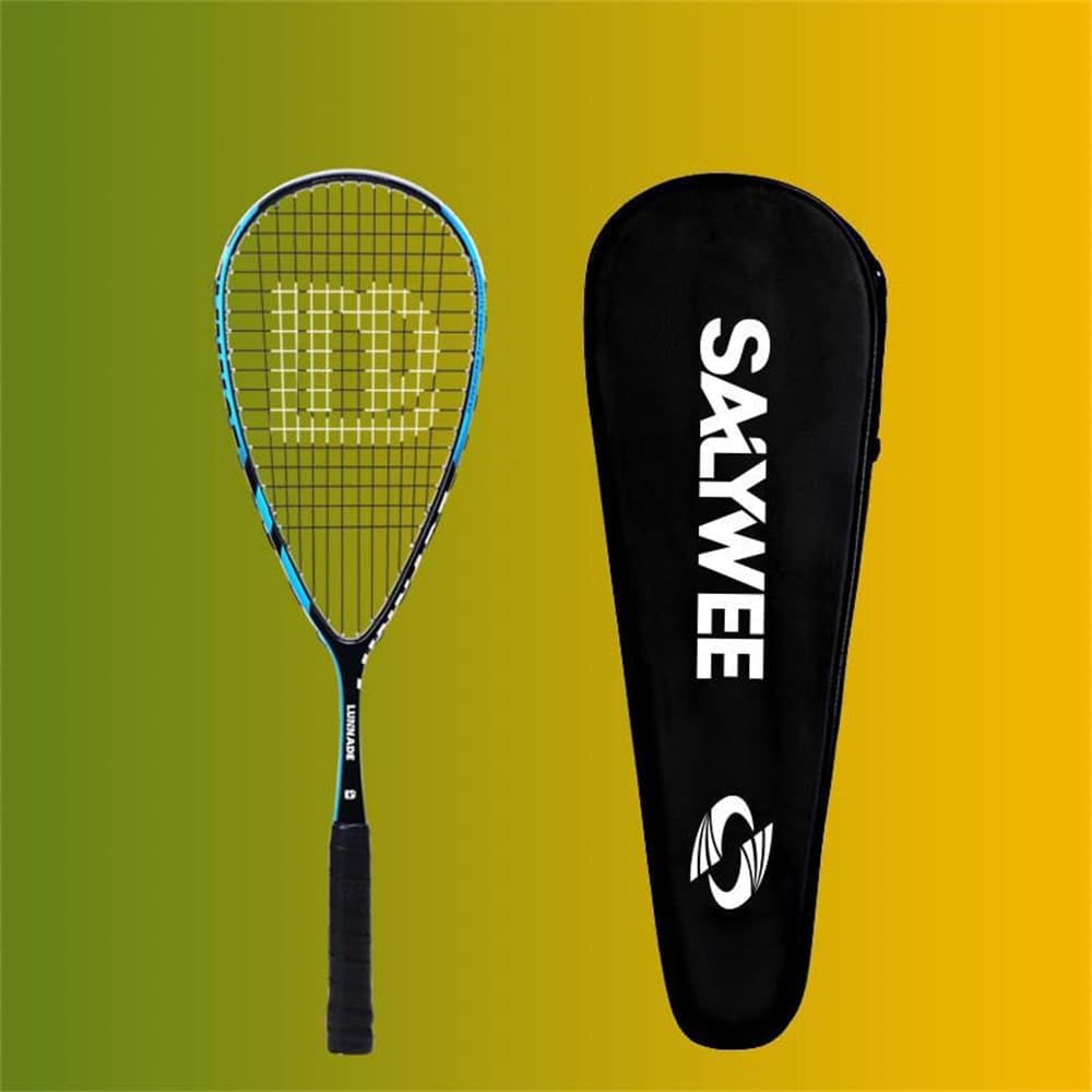 Raqueta de Squash, Ultra Ligera de Carbono Compuesto Integrado Profesional de Entrenamiento de competición Raquetas de Squash para Mujeres Hombres Deportes al Aire Libre