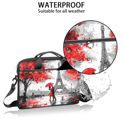 Bolsa para laptop Ethebre de 15 pulgadas roja miniatura 3