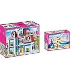 playmobil badezimmer 5577 Produkt 1: Nostalgisches Haus mit 2 Etagen, Dachterrasse und Wendeltreppen, Kombinierbar: Etagenergänzung (9849), Familienküche (70206), Wohnzimmer (70207) uvm.