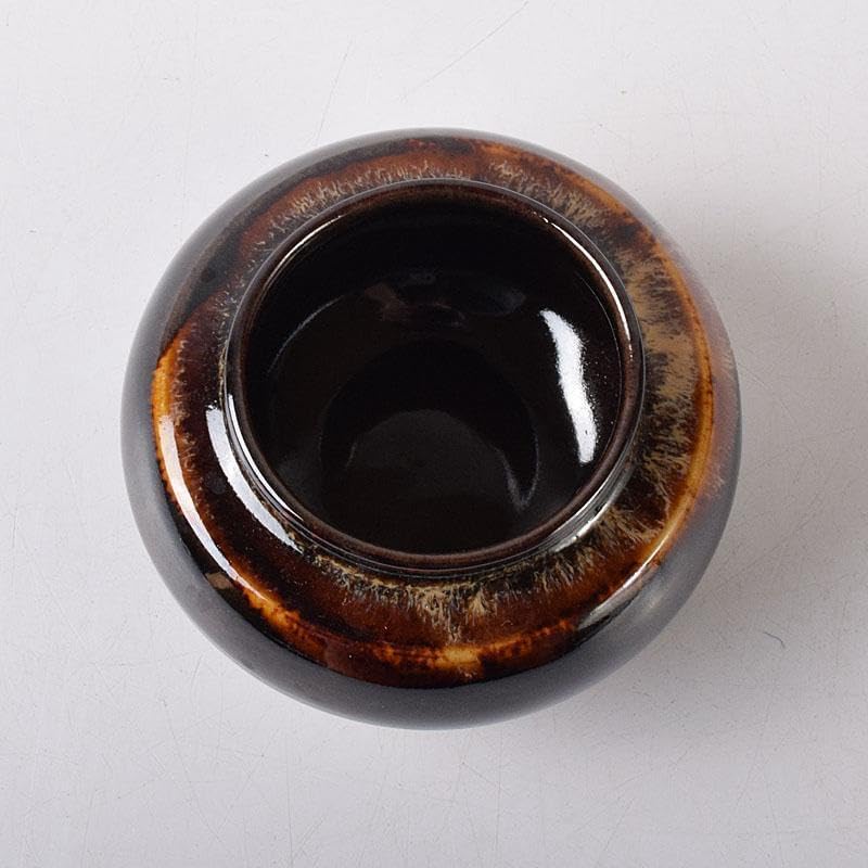 茶道具 桶谷定一作 大海茶入 仕覆付 共箱 C 7882 - WWW.ZOLEILFLOORING.COM