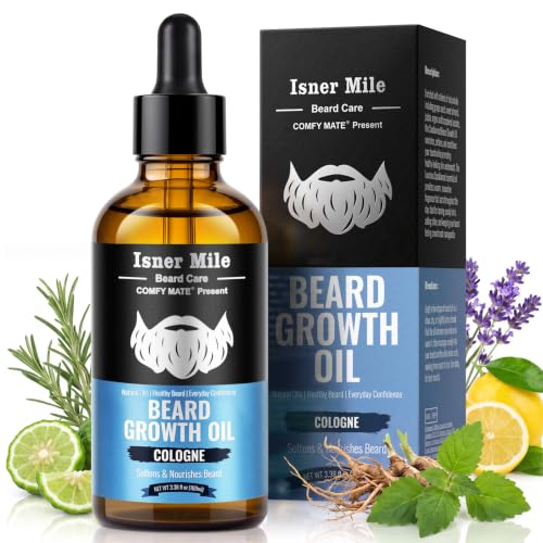 ISNER MILE 3.38 fl Oz Beard Oil for Men Hydrating &amp; Moisturizing, Cologne