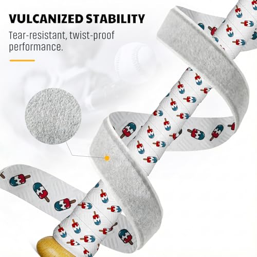 JAYA Bat Grip Tape, 2-Pack Mixed Colors, 1.1mm PU Bat Wrap with Full Adhesive Backing, Non-Slip Sweat-Wicking & Breathable Handle Grip for Baseball/Softball/Cricket Bats, 1100 x 27mm - Thumbnail 4