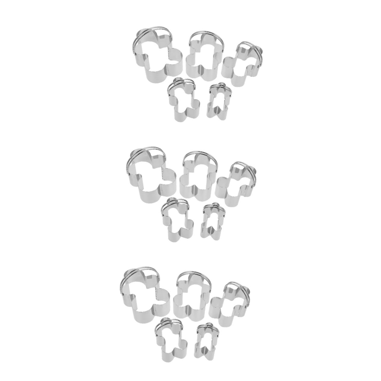 15 Stk 5-teiliges Set Mousse-ringe Cajas Para Fresas Con Chocolate Schokoladenformen Schöner Keksausstecher Ausstechform Süßigkeitenschneider Trichterkuchen Silver Rostfreier Stahl PRETYZOOM