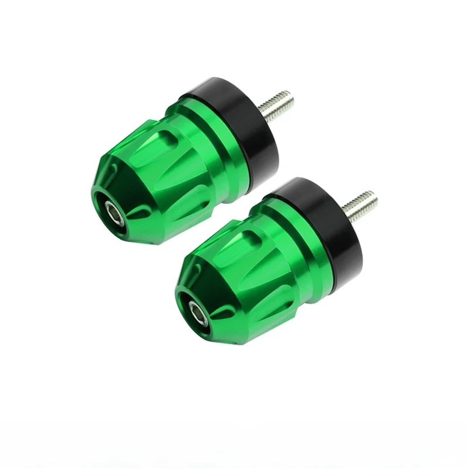 Motos Manillar Grips Cap Tapas para Empuñaduras De Motocicleta, Contrapesos De Manillar, Contrapesos Anticaída, Tapones para Manillar para NS125LA, RX125 Y NS125D(Green)
