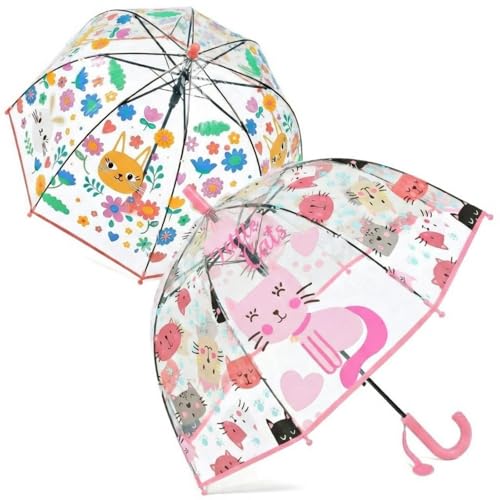 Parapluie à bulles transparent pour enfants cadeau de fête original Lot de 2