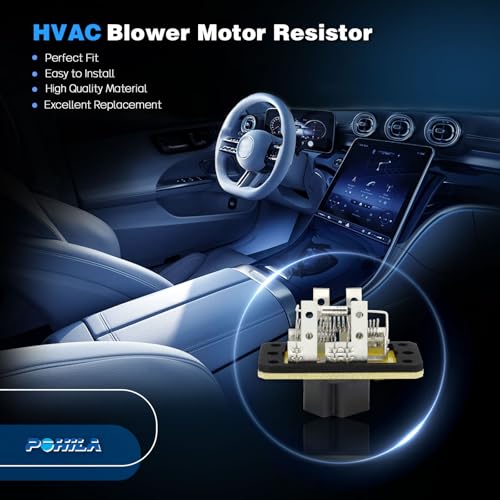 Image of HVAC Heater Blower Motor Resistor Compatible with Ford Escape 2001-2007, Expedition 1997-2004, F-150 F-Series Pickup 1997-2004, Mustang 1994-2004, Lincoln Navigator 02-06 Replace# 4L3Z19A706AA
