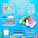 Fortuning's JDS Crochet Kit for Beginners - 3 PCS Axolotl Cat Crochet Kits with Step-by-Step Video Tutorials, Beginner Crochet Kit for Adults, Crochet Cat Dressed as Axolotl Set