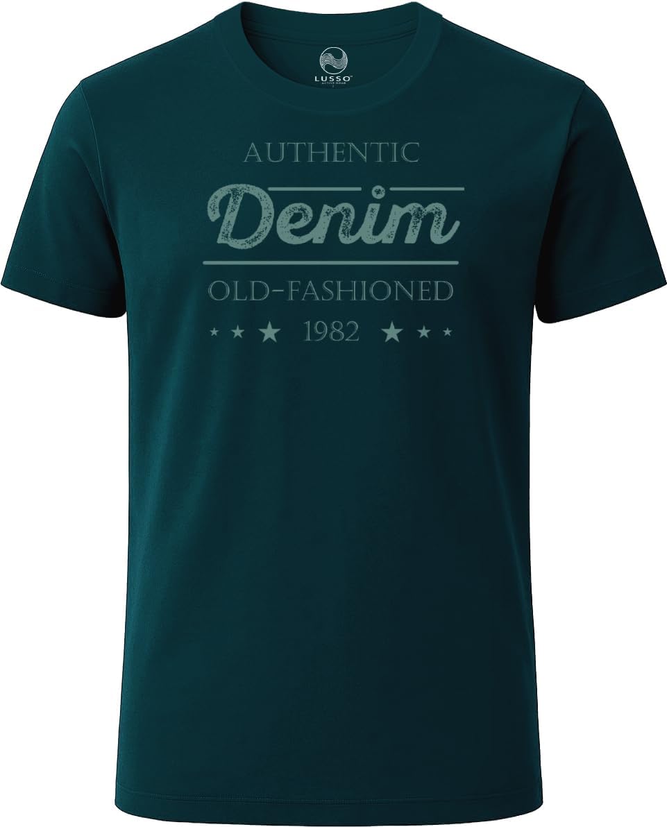 3 Pack Men's Graphic Short Sleeve Crewneck T-Shirts, 100% Cotton Casual Round Neck Printed Tees