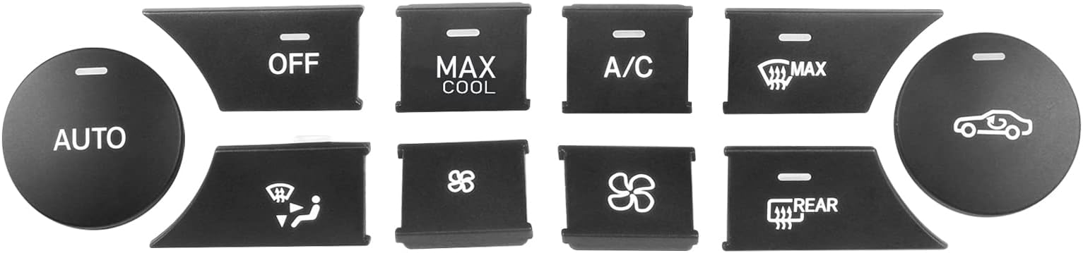- Compatible with Mercedes Benz Climate Control Buttons, C-Class W204 GLK X204 Air Conditionin Heater AC Button Fan Replacement for C-Class 2008-2010,GLK 2008-2012 (10PCS)