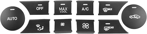 Miniatura 9 de Jaronx Compatible con botones de aire acondicionado de Mercedes Benz, cubiertas de botón de control de clima para ventilador de calentador de aire