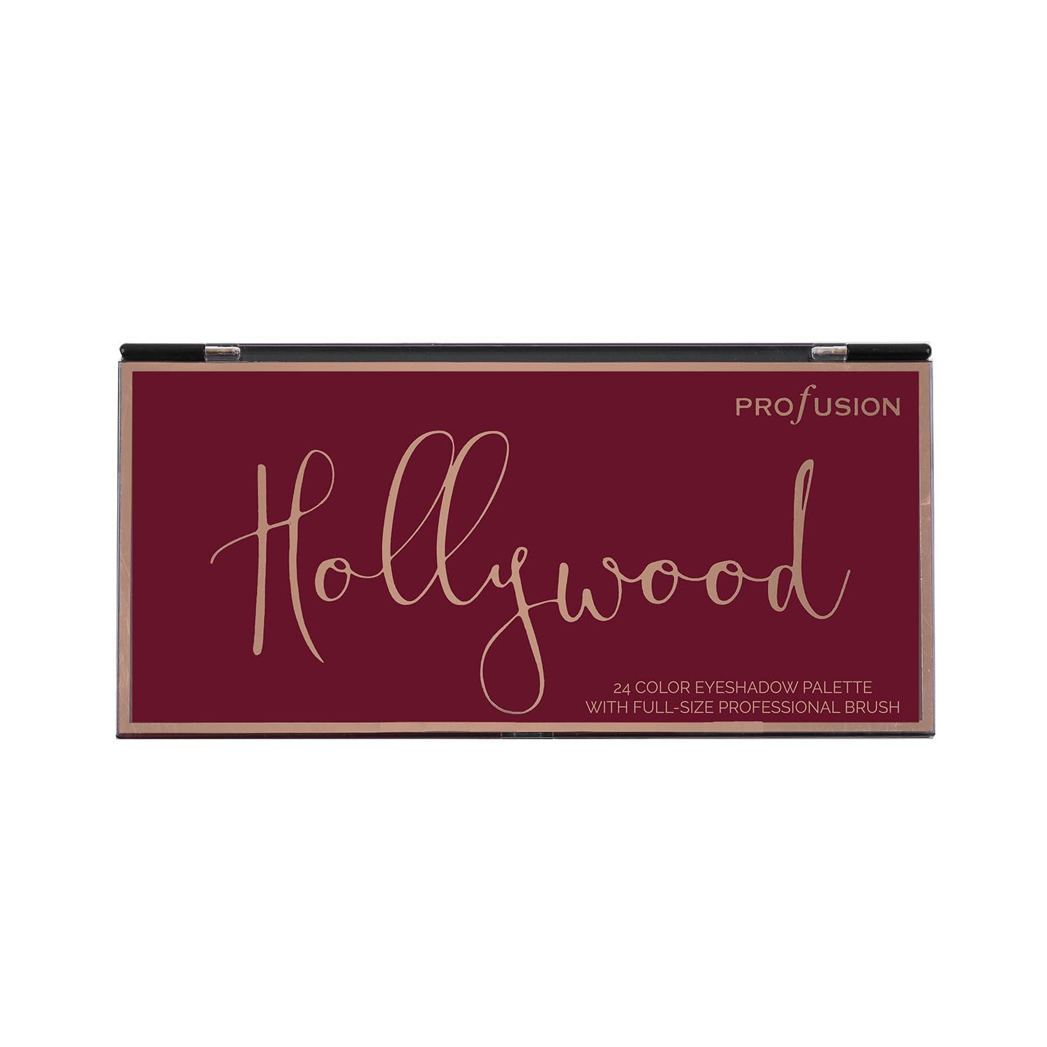 Profusion Cosmetics Hollywood 24 Shade Eyeshadow Palette, Richly Pigmented Shades to Achieve Bold Eye Catching Looks with A Professional Brush