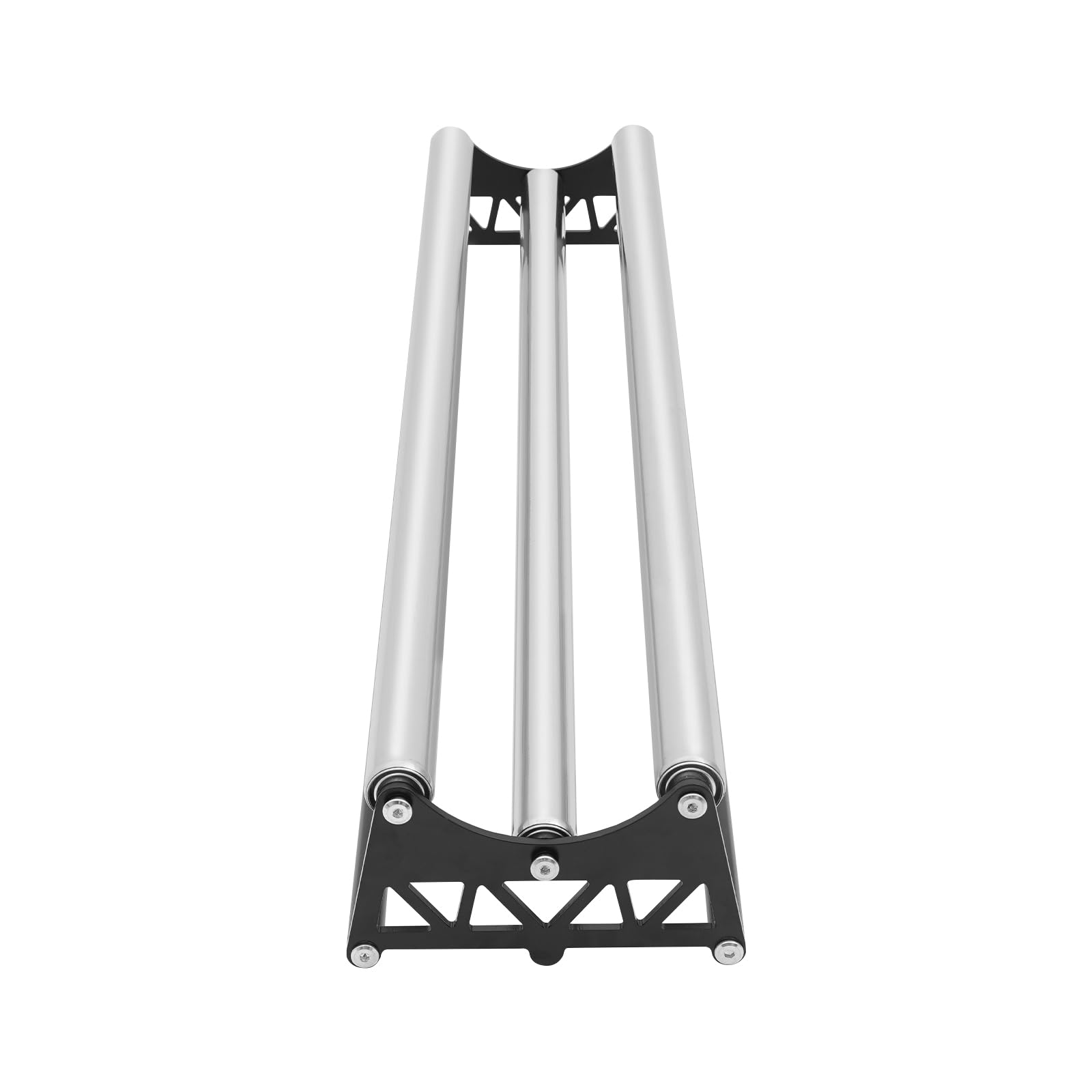 Porte-rouleau en acier inoxydable, 100 x 22 x 12,7 cm, pour la publicité, l'habillement, l'électronique
