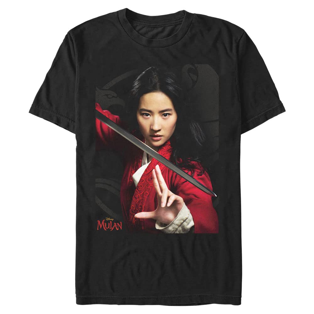 T-Shirt Disney Mulan Noir 4XL Vêtement Grande Taille Tall Homme - 2