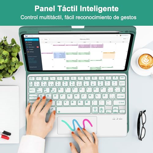 Teclado para iPad Air 11 pulgadas M2 para redactar sin error con tecla Ñ 3