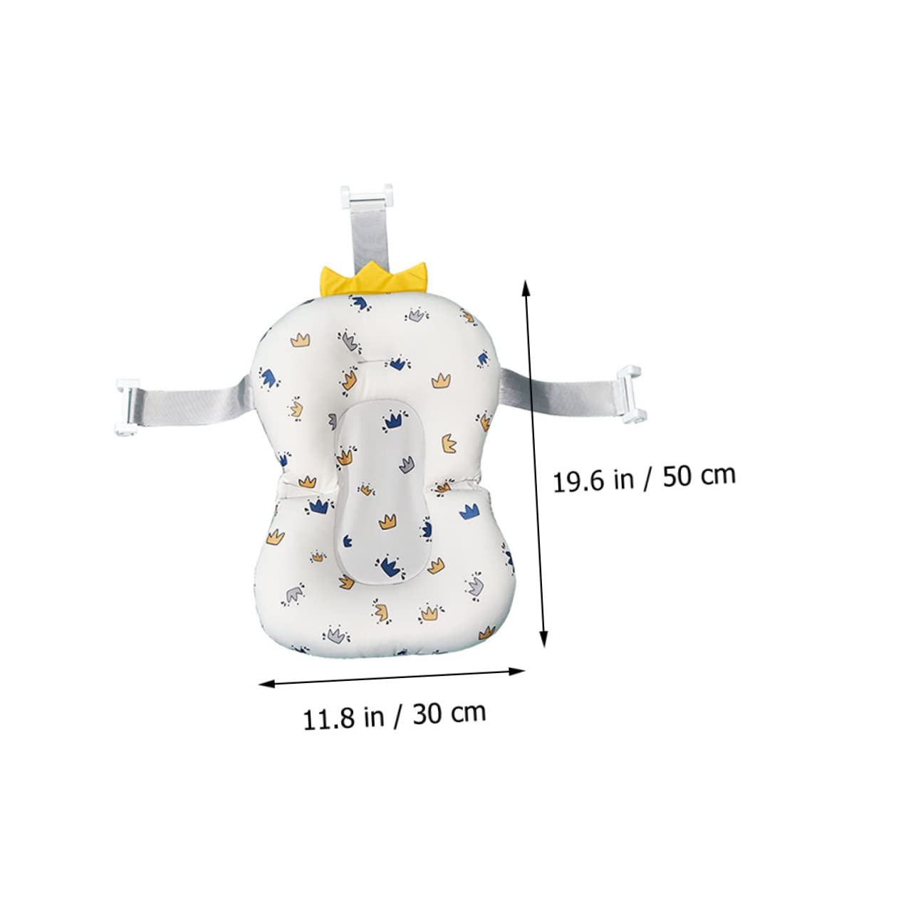 Baby Bath Cushion Tub Support Mat for Bathtub Travel White Mesh