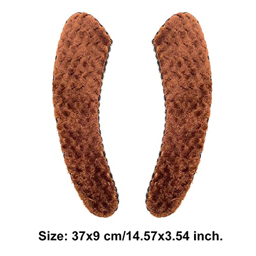 Liummrcy WC-Sitzbezüge, WC-Sitz-Cover-Pads, warmes Toilettensitzkissen WC-Sitzbezüge, Dicke warme Selbstklebende Toilette Sitzkissen-WC-Sitz-Wärmer-Cover für den Winter 1Pair-Kaffee – Bild 5