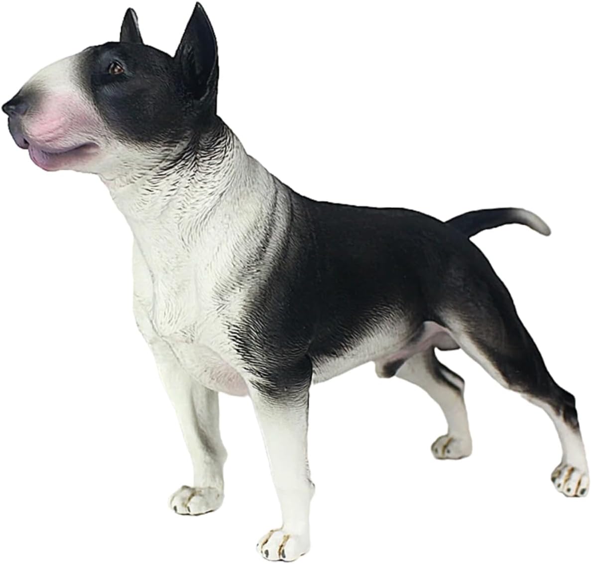 Yardwe Simulation Bull Terrier Animal Model Bull Terrier Statues Standing Dog Model Mini Puppy Figures Bull Terrier Dog Ornament Dog Statue Dog Figures Car Toddler Plastic Accessories