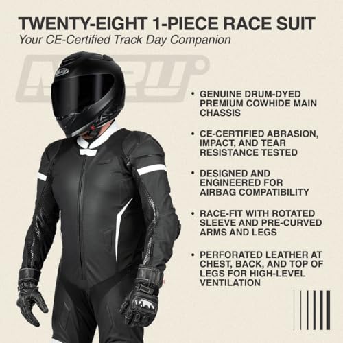 Noru Twenty-Eight 1-Piece Motorcycle Race Suit - Thumbnail 3