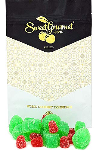 SweetGourmet Christmas Holly Berries Jelly Candy | Cinnamon Spearmint | 1 Pound