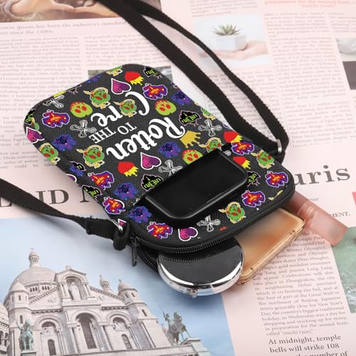 Image of PLITI Villain Movie Inspired Gift Villain Club Gift Rotten To The Core Villain Crossbody Bag For Fans (Rotten Core ZCbagbl)