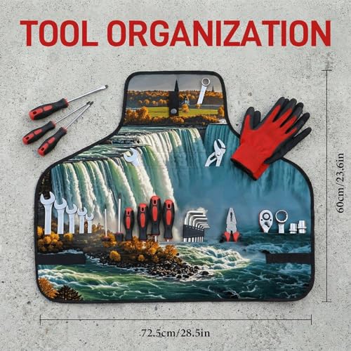 Delantal de trabajo Niagara Fall con bolsillos negro miniatura 2