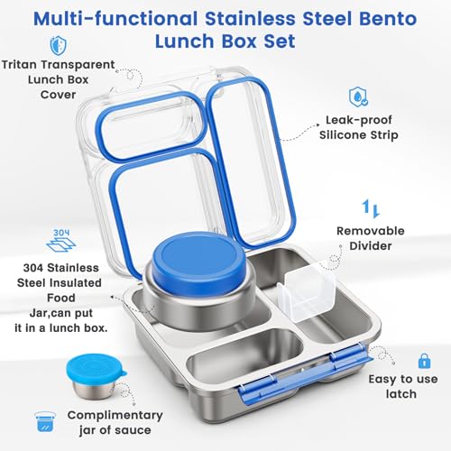 Stainless Steel Bento Box with Soup Thermo