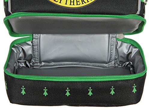 Image of Bioworld Harry Potter Lunch Box 10 inch Dual Compartment Tote (Slytherin Crest)