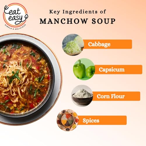 Image of Eat Easy Ready To Eat Desi Chinese Food- Combo of 7, Freeze Dehydrated | Schezwan Rice, Spicy Manchow Soup, Sweet Corn Soup, Protein Rich Paneer Chilli, Veg Manchurian, Mexican Rice, Veg Fried Rice