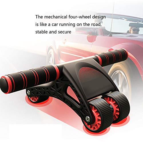 AB Roller 4 rodas Abdomen dobráveis, design feminino masculino fitness AB roda design multiuso duráv