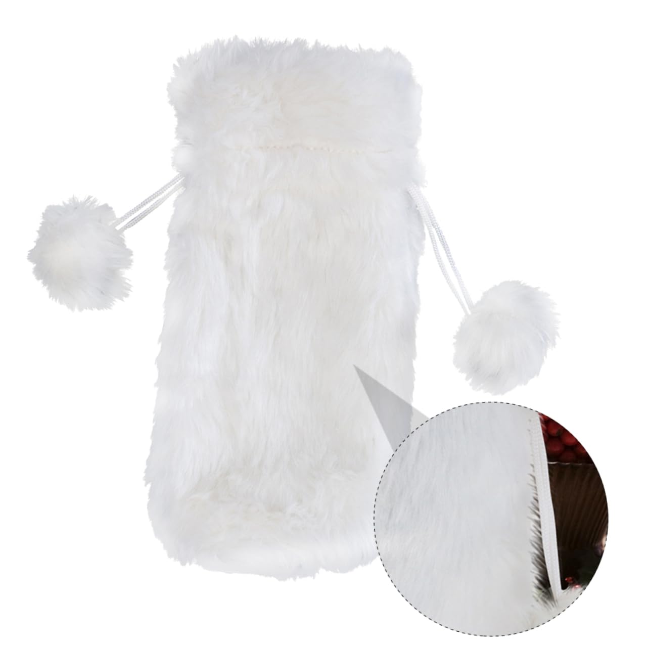 Alipis 6 Piezas 1 Juego De Bolsa De Botella De Vino De Felpa Bolsas De Vino De Vacaciones Botella De Vino De Navidad Decorativa Mangas De De Felpa De Navidad Bolsas De De