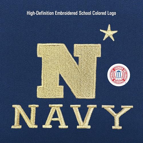 Image of JanSport NCAA Officially Licensed Backpack, Navy Midshipmen, Superbreak Plus with Padded 15'' Laptop Sleeve, Spacious Computer Bag for Men & Women, Durable Daypack with Bottle Pocket, Navy