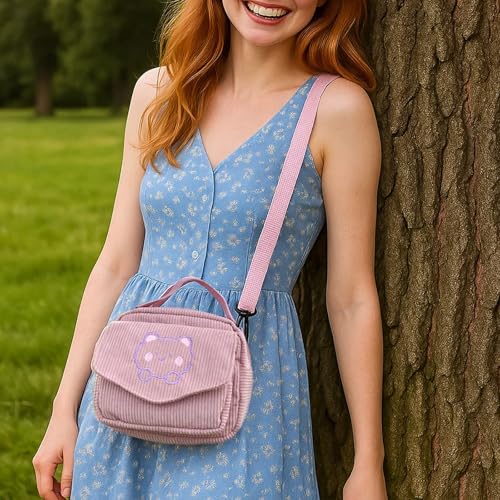 Crossbody Bags for Women,Corduroy Shoulder Bag Purse Cute Handbags Wallet for Travel Shopping & Daily Use3
